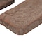 Msi Noble Red Clay Brick 125  W x 255  L Tumbled herringbone Mosaic Sheet Floor AndWall Tile ZOR-MD-0537-SAM - alternate 4